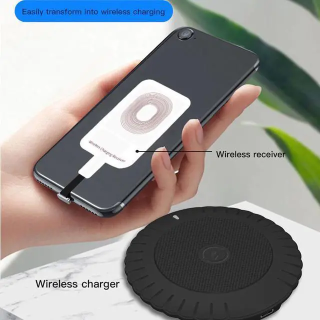 Alt view image 4 of 5 - USB Type C Universal Fast Wireless Charger adapter For Samsung huawei For iPhone For Android Qi Wireless Charging Receiver