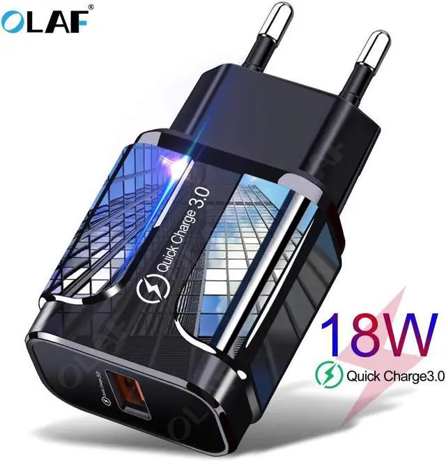 Main image of 18W Quick Charge 3.0 USB Charger QC 3.0 4.0 USB Plug Phone/Fast Charger Adapter For  A50 iPhone Xr 11 8 7