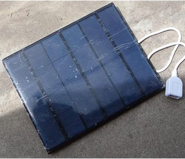 Alt view image 2 of 5 - 6V Solar Panel Charger 3.5W Polycrystalline Solar Cell DIY Charge Battery Phone MP3 MP4 Charge Panel