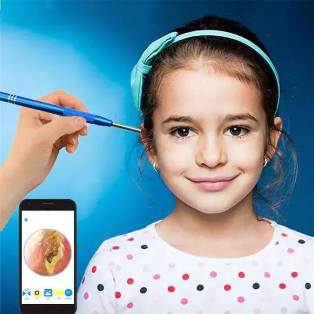 Alt view image 2 of 5 - 3.9mm Ear Endoscope 3 in 1 USB Borescope Inspection Ear Wax Remover HD Camera Visual Earpick Cleaning Tool with 6 Adjustable LED