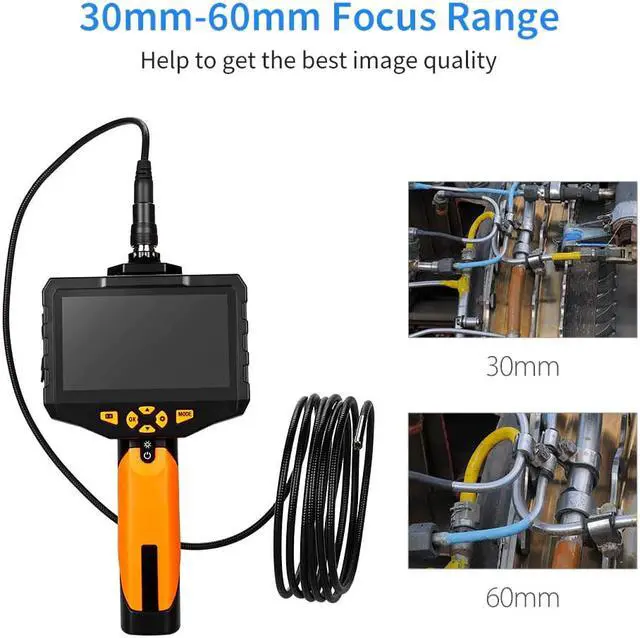 Alt view image 2 of 5 - NTS300 Endoscope 4.3" Color LCD Display Monitor Inspection Borescope 3M 5.5MM Snake Tube Camera 360 Degree Rotation