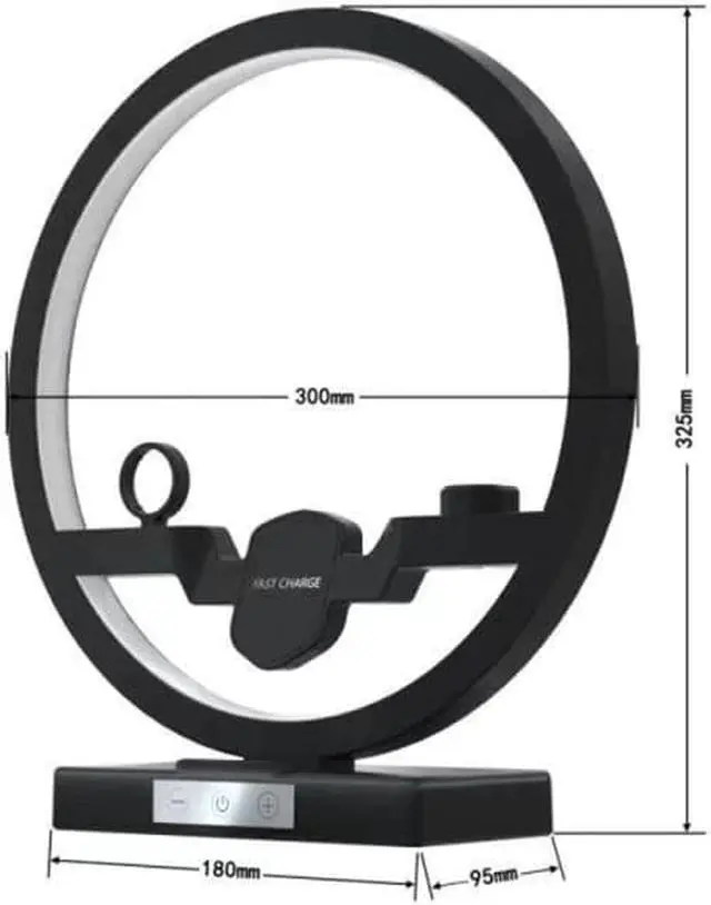 Alt view image 5 of 5 - 3 in 1 10W Fast Wireless Charger Dock Station Dock Stand for iphone XR XS iWatch 4 3 2 1 Airpod For Samsung Galaxy S9 S8