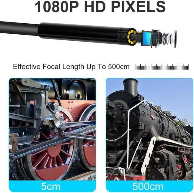 Alt view image 5 of 5 - Endoscope Camera WiFi Borescope Inspection 5.5mm 2.0MP HD Waterproof Inspection Snake Camera for Android and iOS Tablet