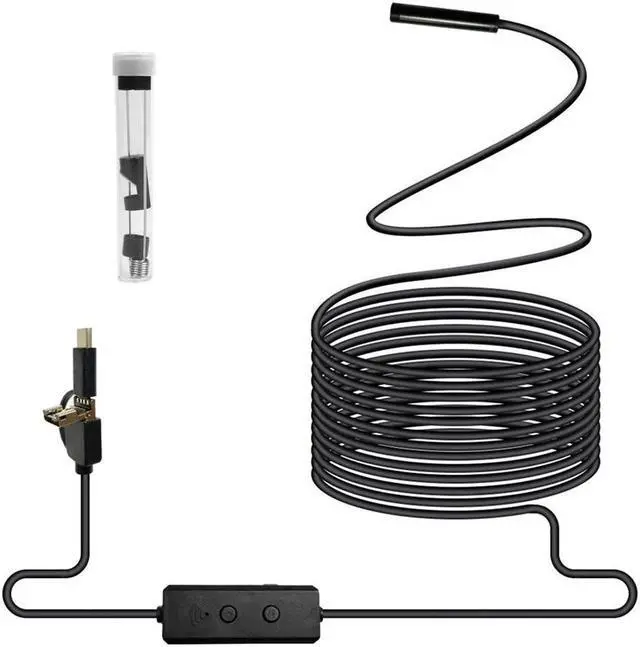Main image of 3in1 WIFI Endoscope Camera Mini Waterproof Hard Cable Inspection Camera 8mm USB Endoscope Borescope IOS Endoscope For Iphone