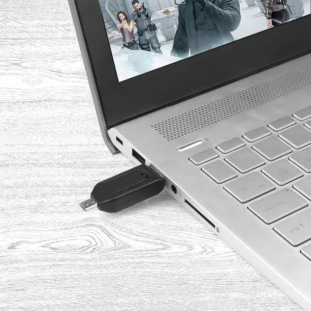 Alt view image 5 of 5 - 2 in 1 USB OTG Card Reader Universal Micro USB OTG TF/SD Card Reader Phone Extension Headers Micro USB OTG Adapter