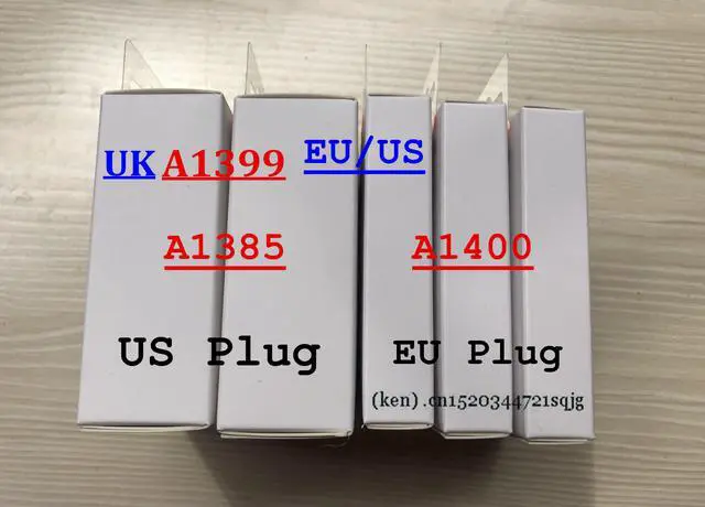 Main image of 10pcs/lot AAAA Quality A1400 A1385 EU US Plug USB Wall Charger AC Power Adapter for i phone 8 7 6 6S 5 5S plus with retail box