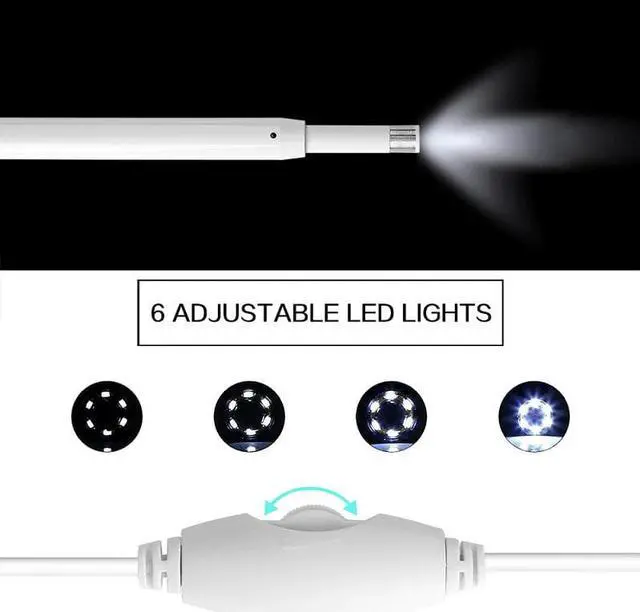 Alt view image 5 of 5 - Wireless WIFI Ear otoscope HD720P Visual Ear picker 5.5mm Mini Inspection Otoscope ear tunnel Camera Android PC IOS