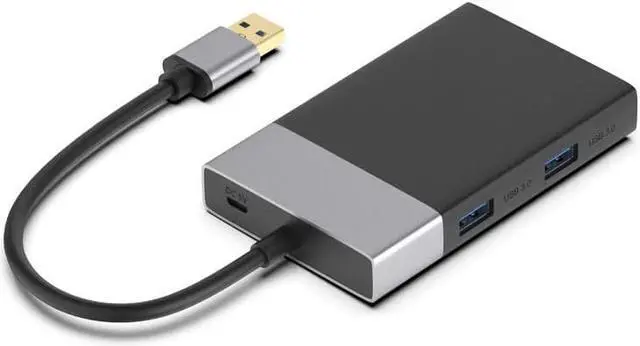 Alt view image 2 of 5 - 6 In 1 Multi Memory Card Reader USB 3.0 2 Port HUB Adapter for XQD CF TF MicroSD Compact Flash USB3.0 Card Reader PC High Speed