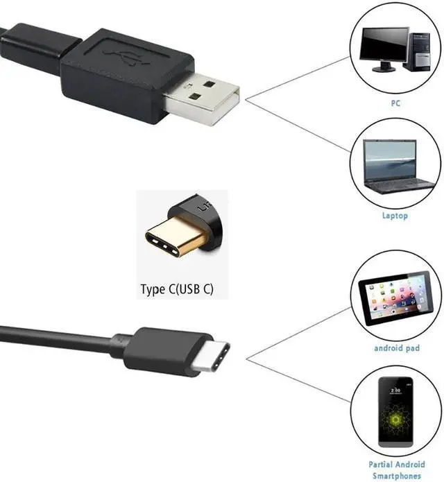 Alt view image 3 of 5 - 8mm Lens Android HD Endoscop Camera Type C USB Endoscopio Inspection Hard Tube Camera PC Android for Huawei Phones Borescope