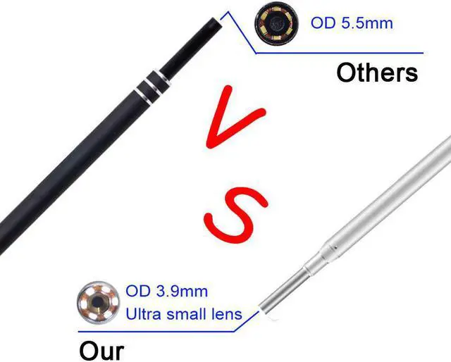 Alt view image 5 of 5 - 5.5MM WIFI Ear Endoscope Otoscope Camera Waterproof Mini USB Inspection Camera Endoscope Borescope For IOS Iphone Android PC