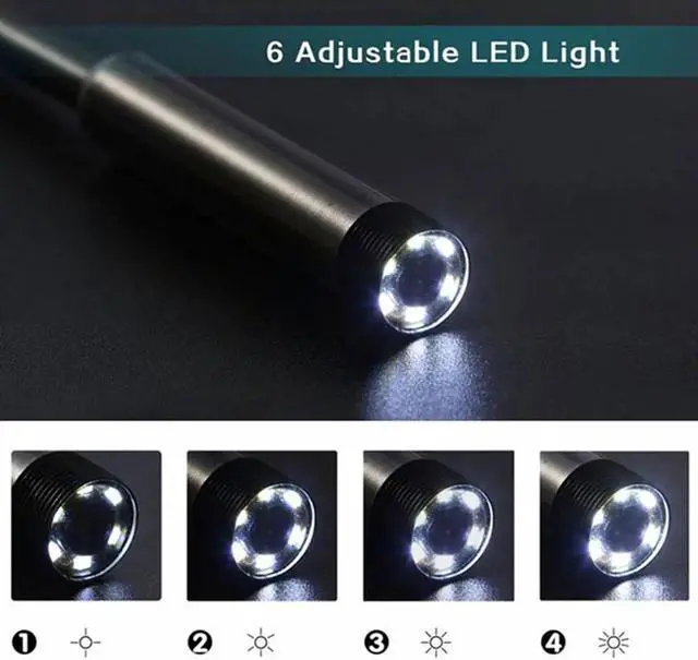 Alt view image 2 of 5 - 5.5mm Ear Spoon Borescope Monitoring Inspection Camera Photos Metal Plastic Inspection Mobile Phones Real-Time Video Endoscope