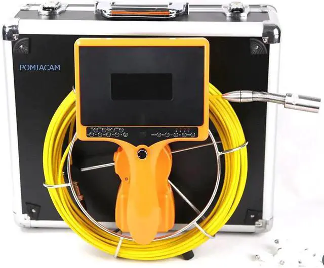 Alt view image 3 of 5 - Sewer Camera with Distance Counter and DVR/Portable Endoscope Inspection Camera 7DH 20M/65FT Cable 7inch 1000TVL