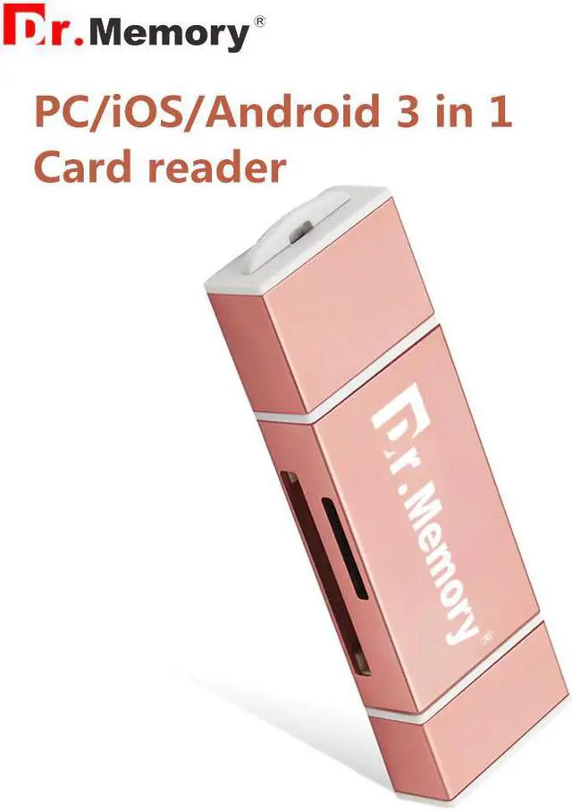 Main image of 3 in 1Card Reader Lightning tf Memory Reader for iphone 6s 7 plus metal Android OTG adapter