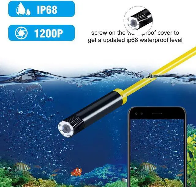 Alt view image 4 of 7 - 5.5mm Endoscope Camera HD USB Endoscope With 6 LED 1/1.5/2/3.5/5M Soft Cable Waterproof Inspection Borescope for Android PC