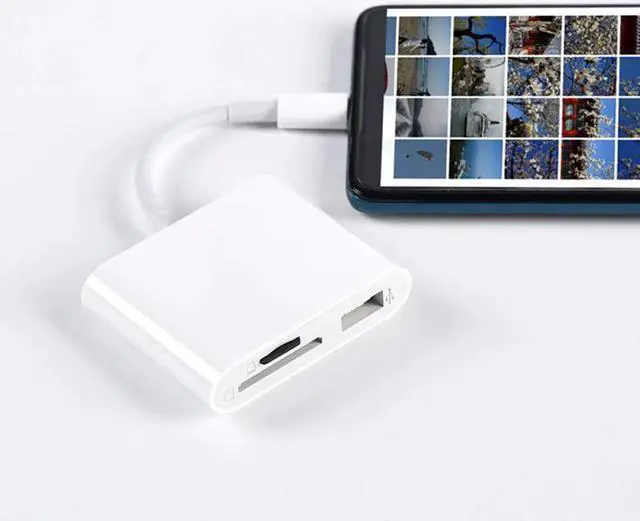 Alt view image 2 of 5 - 3-in-1 USB-C Card Reader USB Adapter Multifunctional OTG Type-C Phone Laptop Computer Accessories for Digital Memory Cards