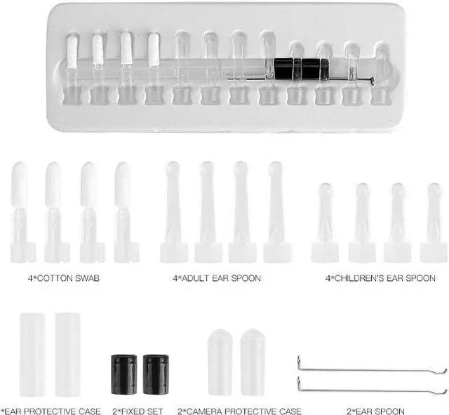 Alt view image 5 of 5 - Black wifi ear cleaner camera ear pick otoscopio  5.5mm usb borescope inspection camera for android for Iphone