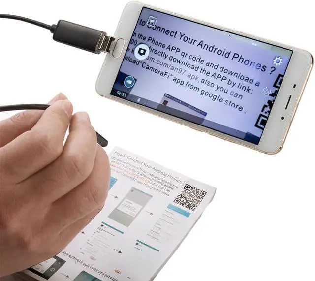 Alt view image 2 of 5 - 10m Borescope USB Camera Endoscope 7MM OTG Micro USB Endoscopic Inspection Camera with 6 LED for Android/Win7/8/10