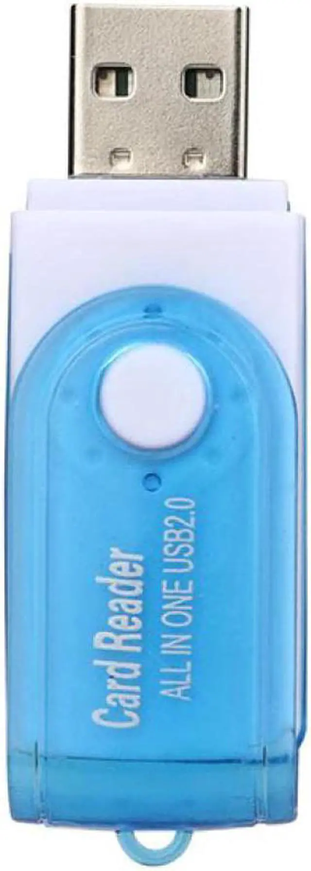 Alt view image 3 of 4 - Blue White Fashion USB 2.0 All in one Multi Memory Card Reader for Micro SD/TF M2 MMC SDHC MS Duo 18Jan25