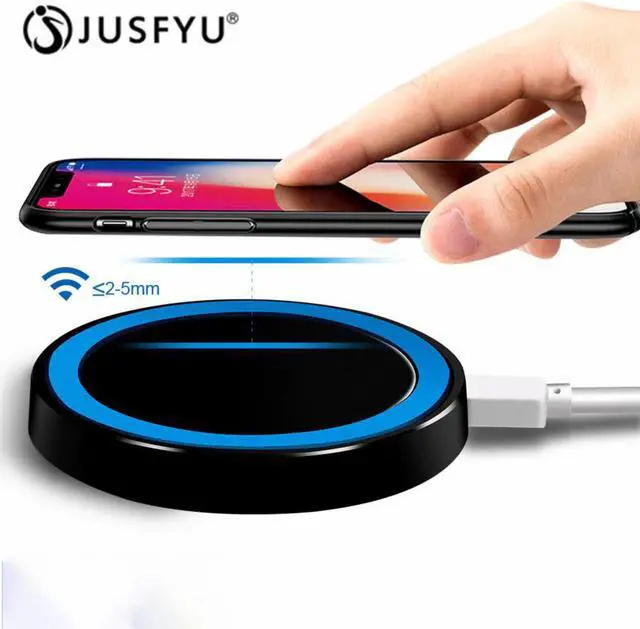 Main image of Wireless Charger For iphone X XS XR 5w Fast Charging Pad Phone Wireless Charger For  S9  Round Transmitter Base