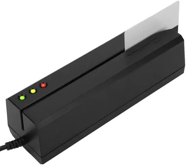 Alt view image 5 of 5 - Magnetic Strip Card Reader USB LED Indicator Magstripe Writer 3 Tracks Memory Card Reader lector de tarjeta