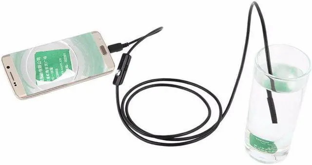 Alt view image 4 of 5 - 6 LED 7mm Lens Cable 1 1.5 2 3.5 5M Waterproof Mini USB Inspection Borescope Camera For Android Endoscope 640*480 Phone