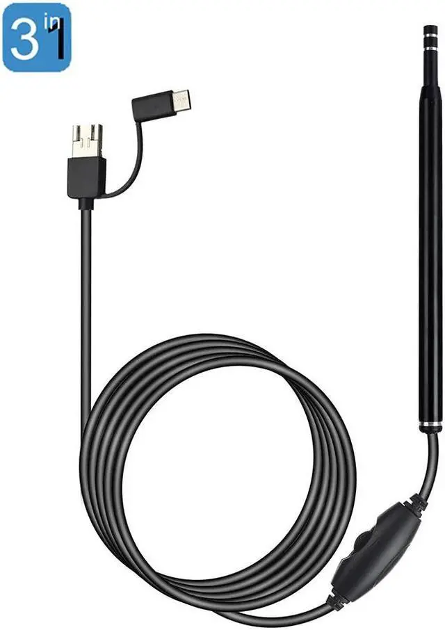 Alt view image 3 of 7 - 1M 7mm Lens USB Endoscope Camera Waterproof Flexible Wire Snake Tube Inspection Borescope For OTG Compatible Android Phones