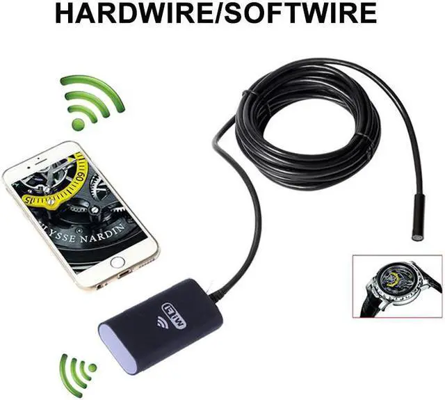 Alt view image 4 of 5 - Wifi Endoscope Camera 720P Hard/Softwire Borescope for iphone Android 1/2/3.5/5/7/10M Waterproof Inspecte Camera 5
