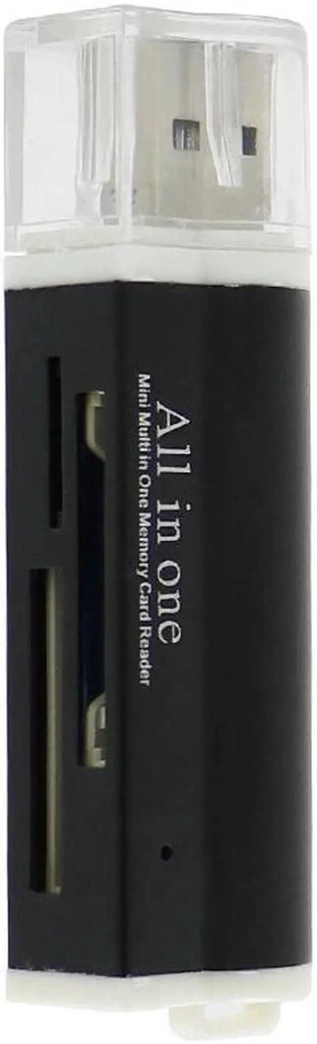 Alt view image 4 of 5 - 4 In 1 USB 2.0 Lighter Shape Card Reader Aluminum Alloy Shell High Speed Memory Card Reader Portable Support M2, MS/MS PRO Etc.