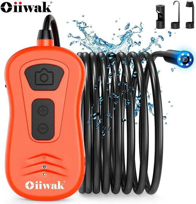 Main image of 5.0MP 1944P WiFi Borescope with Semi-Rigid Cable Wireless Camera 6X Zoomable Endoscope Inspection Camera for iOS Android