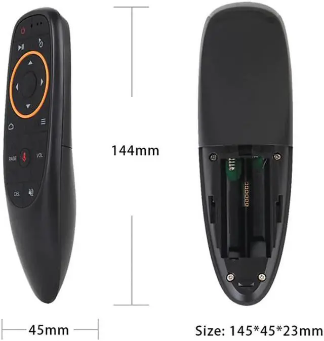 Alt view image 5 of 5 - Air Mouse Voice Control with 2.4G USB Receiver Gyro Sensing Mini Wireless Smart Remote for Android TV BOX X96mini smart tv