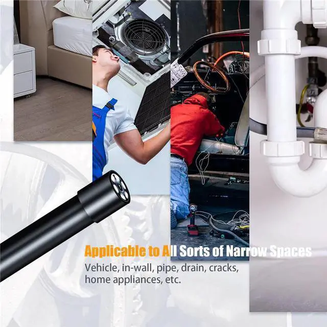 Alt view image 3 of 5 - 5.5mm WiFi Endoscope Inspection Camera with 6Led Wireless Borescope Snake Hard Cable Camera for iPhone Android Smartphone