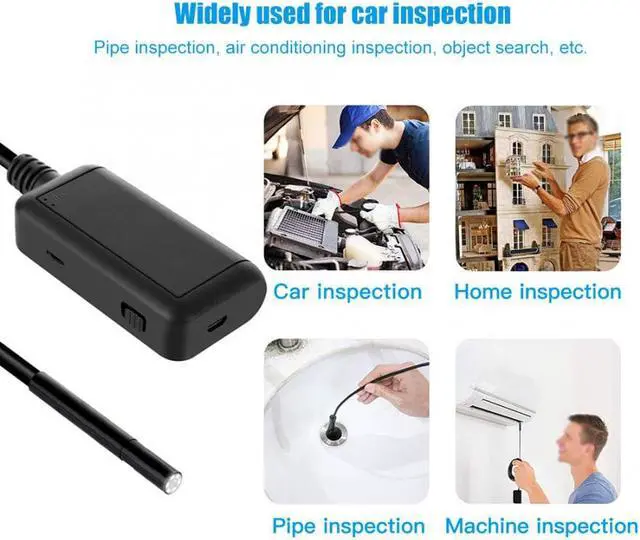 Alt view image 3 of 5 - Endoscope Camera 0.2in 5MP IP67 6 LEDs Borescope Inspection Camera for iOS / Android Smartphones endoscopio