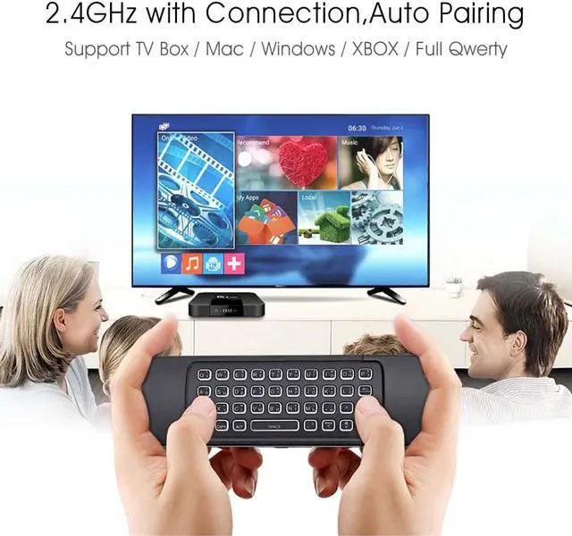 Alt view image 3 of 5 - Air Mouse Smart Voice Remote Control Backlit  Pro 2.4G Wireless Keyboard IR Learning For Android 9.0 TV BOX Android 10