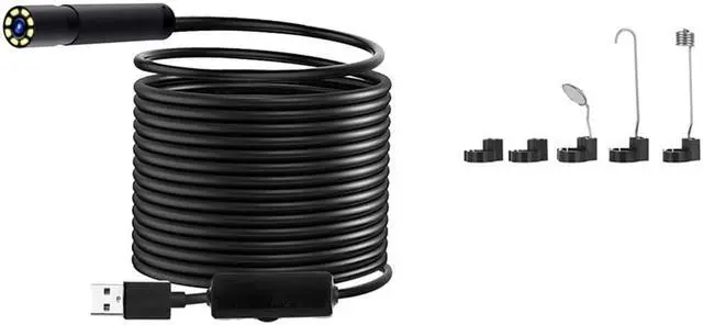 Alt view image 3 of 5 - 10M/5M/2M Industrial Endoscope Borescope Inspection Camera Built-in 8pcs LED 8mm Lens IP67 Waterproof USB Endoscope ( Hard Wire)