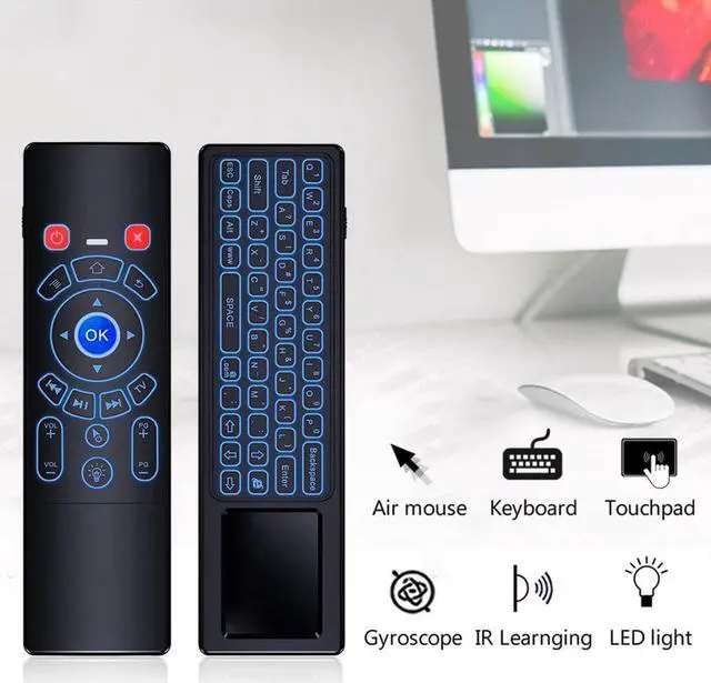 Alt view image 5 of 5 - T6 Plus Backlit 2.4GHz Air mouse mini Wireless Keyboard & touchpad Remote Control for Android TV Box mini PC Projector