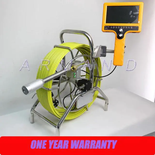 Main image of plumbing sewer pipe water well air duct push rod inspection camera 60m  fiber optic cable