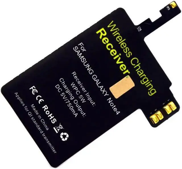 Alt view image 3 of 5 - QI Wireless Charger Charging Power Pad Receiver Inside for  Galaxy Note4 Note 4