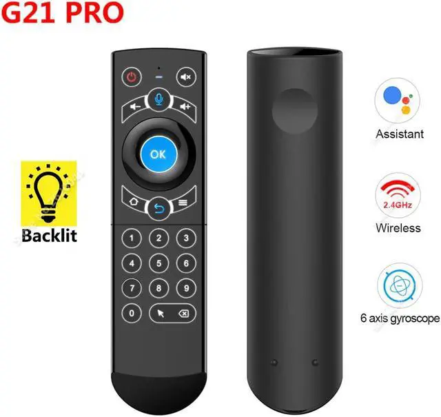 Main image of Pro Gyro Smart Voice Remote Control IR Learning 2.4G Wireless Fly Air Mouse for X96 Mini H96 MAX X99 Android TV Box vs