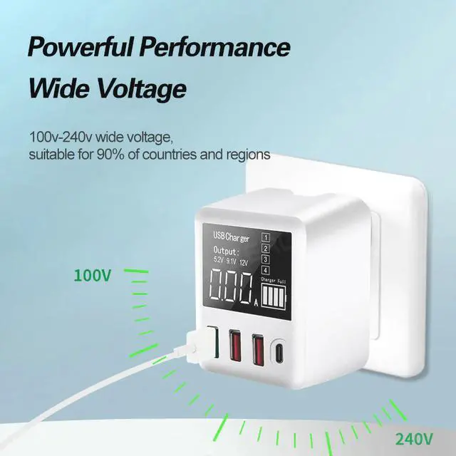Alt view image 4 of 5 - 30/40W Quick Charge QC3.0 USB Charger Wall Travel Mobile Phone Adapter Fast Charger USB Charger For iPhone Xiaomi Huawei Samsung