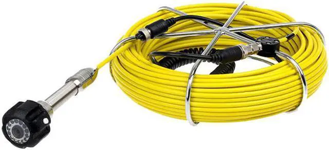 Alt view image 4 of 5 - 7" LCD Monitor 20M Fiberglass Cable 12Pcs White Led Lights Drain Pipe Inspection Camera System Equipment With 23MM Camera Head