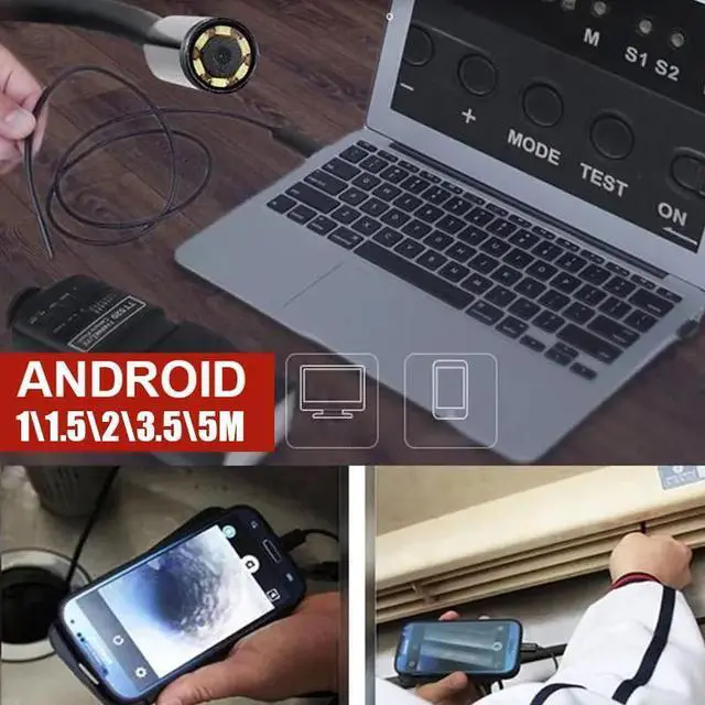 Alt view image 5 of 5 - 5.5mm Ear Spoon Borescope Monitoring Inspection Camera Photos Metal Plastic Inspection Mobile Phones Real-Time Video Endoscope