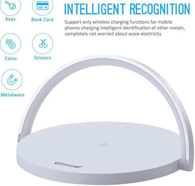 Alt view image 3 of 5 - Lamp Night Light Phone Holder 10W High-Power Wireless Charging Charger Holder For iphone   Redmi