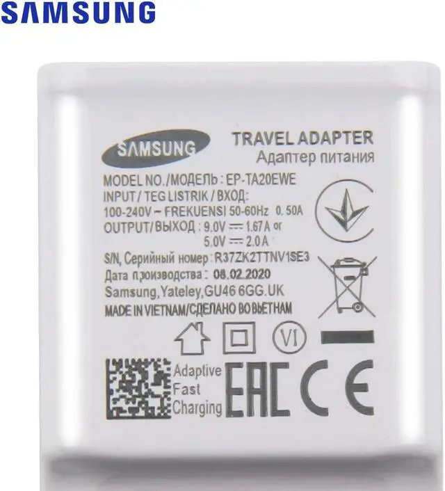 Alt view image 5 of 5 - Original Wall Travel Fast Charger For  Galaxy Note10+ S10 S20 Ultra S8 Plus S9 SM-G9500 Note3 S7 Edge S6 S5 S3 I9300 G530