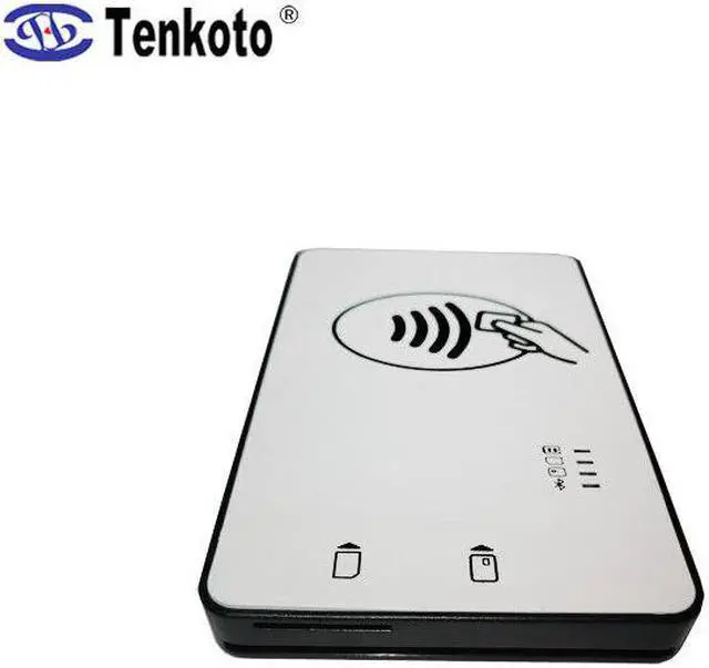 Alt view image 2 of 5 - Dual Interface Bluetooth Smart Card Reader for ISO7816 Chip Wireless RFID NFC Card Reader Writer