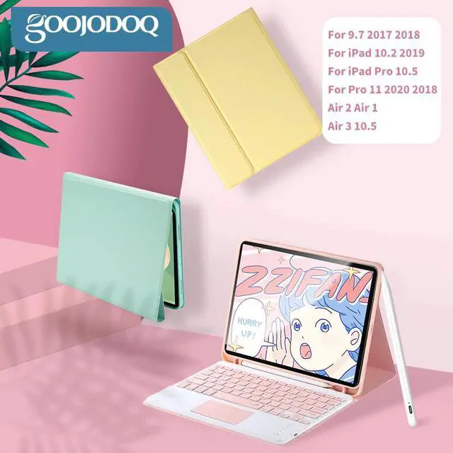Alt view image 2 of 5 - For iPad 7th generation 10.2 9.7Bluetooth keyboard Pro 11 Air 3 Pro 10.5 Air 2 with mouse For samsung Android Tablet