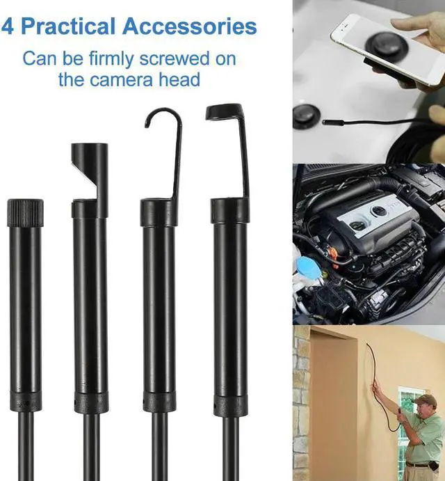 Alt view image 4 of 5 - 8mm 5M Endoscope Camera Borescope HD1200P USB Inspection Camera Waterproof IP68 Flexible Mini Endoscope Camera for Android PC