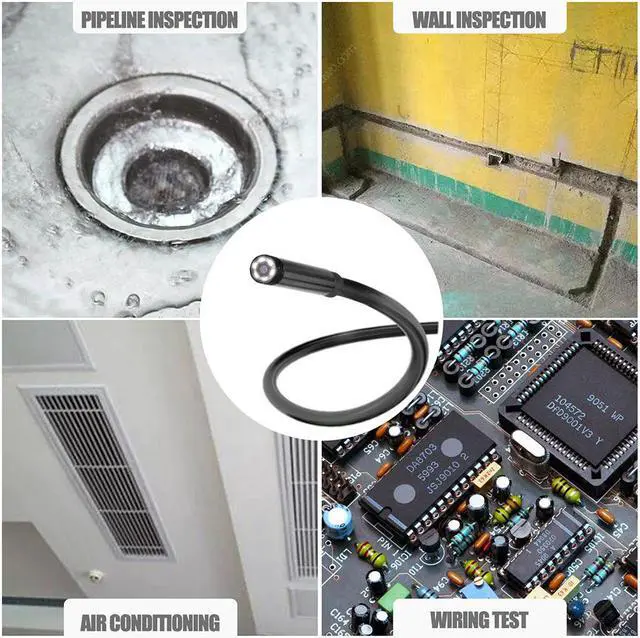 Alt view image 5 of 5 - 8mm 1/2/3/5M WIFI Endoscope Camera Mini Waterproof Soft Cable Inspection Camera USB Endoscope Borescope IOS Endoscope For Iphone