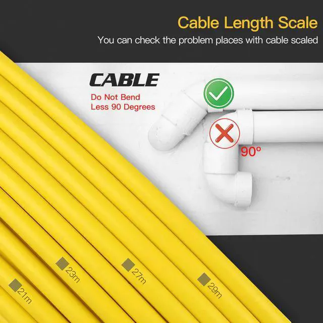 Alt view image 3 of 5 - WF92 HD 1200TVL Pipe Pipeline Inspection Camera Drain Sewer Industrial Endoscope Video Recording DVR Snake endoscope cam