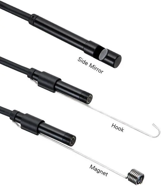Alt view image 5 of 5 - Endoscope Camera LED 8MM 2/5M Waterproof Soft Cable Inspection Camera USB Endoscope Borescope IOS Endoscope For Iphone