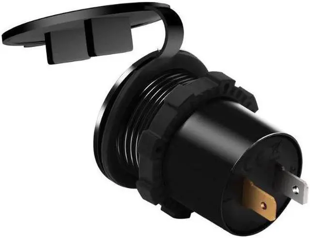 Alt view image 4 of 5 - 12V/24V Metal Waterproof Dual QC3.0 USB Fast Car Charger Power Outlet Voltmeter